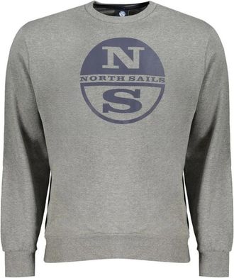 North Sails Crew Neck Sweatshirt NSCircular Logo - Heren - Sweatshirts - Grijs - XL - Katoen - Hoodies & sweatvesten