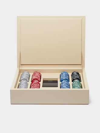 Riviere Eva Woven Leather Poker Case