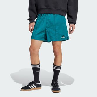 adidas Originals Mens EQT Woven Shorts - Turquoise Polyamide - Size X-Large