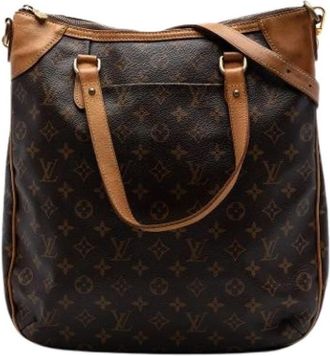 Louis Vuitton Pre-owned Odeon GM - Dames - Vintage Schoudertas - Bruin - ONE Size - Leer - Vintage