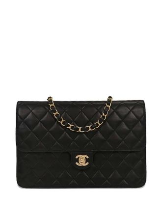 Chanel 2008-2009 medium CC turn-lock shoulder bag - women - Lambskin - One Size - Black