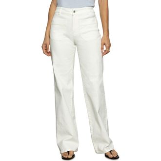 Sanctuary The Marine Patch Pocket Wide Leg Jeans in Bleached White at Nordstrom Rack, Size 25