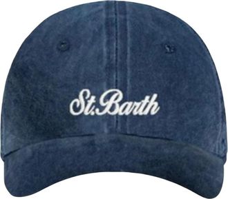 MC2 Saint Barth Baseballpet - Heren - Petten - Blauw - ONE Size - Katoen - Accessoires