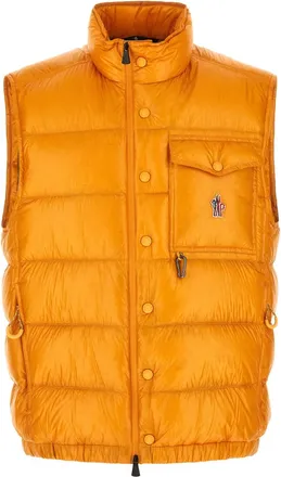 Moncler Yellow Quilted Logo Jacket