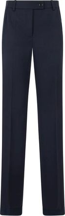 Moschino Broeken, Dames, Blauw, M, Wol, Elegante en comfortabele broek