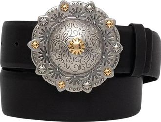 Pinko Klassieke Leren Riem - Dames - Riemen - Zwart - XS - Leer - Accessoires