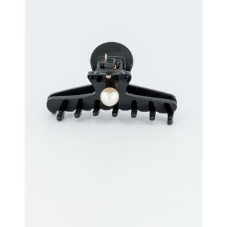 Alexandre de Paris Blanche Pearl Acetate Hair Claw Clip in Black at Nordstrom