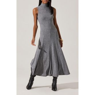 ASTR the Label Haylie Turtleneck Knit Dress in Grey at Nordstrom Rack, Size X-Small