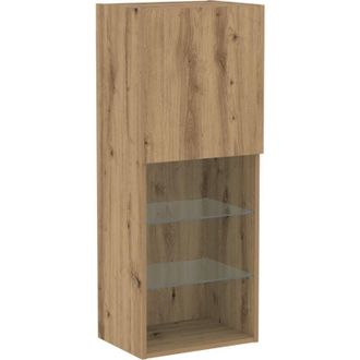 vidaXL TV Cabinet with LED Lights Artisan Oak 40,5x30x102 cm vidaXL