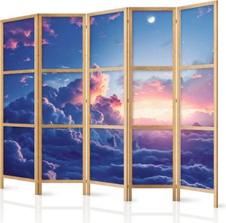 Artgeist Biombo Decorativo Artgeist Nubes Iluminadas 225x172 Cm
