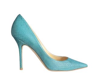 Jimmy Choo London Blue Elaphe Matt Pumps Size 37
