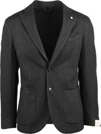 L.B.M. 1911 Giacca Stondata - Heren - Blazers - Grijs - 2XL - Katoen - Jassen