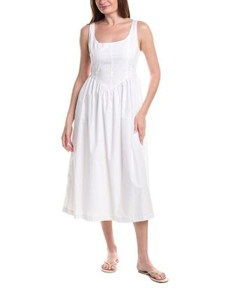 Ellen Tracy Poplin Bustier Dress