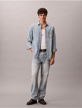 Calvin Klein Jeans Calvin Klein Mens Standard Straight Lightweight Jeans - Blue - 29W x 30L