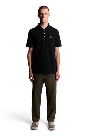 Lyle & Scott Plain Polo Shirt in Jet Black at Nordstrom, Size Xx-Large