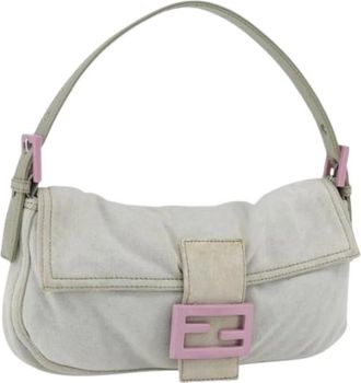Fendi Pre-owned Shoulder Bags, female, Beige, Size: ONE SIZE Pre-owned Vintage Shoulder Bag