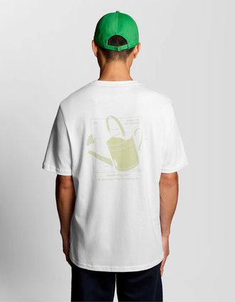 Lyle & Scott Lyle And Scott Mens Back Print Graphic T-Shirt - White - Size: 40