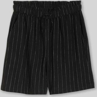 Tom Tailor Denim Relaxed Fit Shorts aus Viskose-Leinen-Mix in Black, Gr&ouml;&szlig;e XS