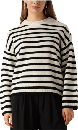 Moss Copenhagen Witte Pullover STP voor vrouwen - Dames - Ronde hals truien - Wit - M - Truien & Vesten
