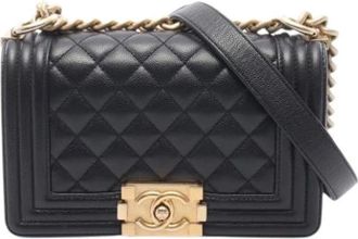 Chanel Pre-owned Vintage Shoulder Bag - Dames - Vintage Schoudertas - Zwart - ONE Size - Leer - Vintage