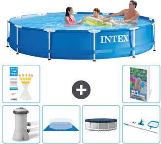 Intex Piscina Con Estructura Redonda - 366x76 Cm - 7-piezas S225
