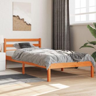 vidaXL Letto senza Materasso Marrone Cera 100x200 cm in Legno di Pino - Vidaxl