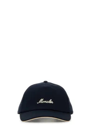 Moncler Navy Blue Cotton Baseball Cap