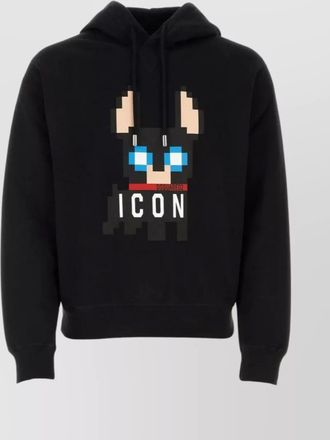 Dsquared2 cotton logo print hoodie