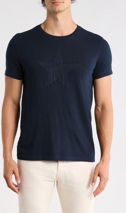 John Varvatos Star Embroidered Cotton T-Shirt in Navy at Nordstrom Rack, Size Xx-Large
