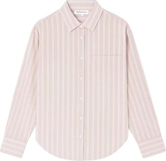 Frankie Shop Oana Cotton Padded Shirt - female - The Frankie Shop - Casual Shirts - Pink - M - Shirts