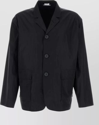 Thom Browne tech fabric blazer featuring front pockets