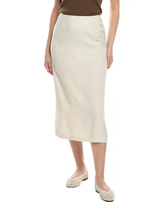 WeWoreWhat Linen-Blend Midi Skirt