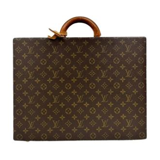 Louis Vuitton Pre-owned Handbags, male, Brown, Size: ONE SIZE Pre-owned Monogram Leather Briefcase