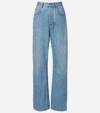 Bottega Veneta Jeans anchos con piel Intrecciato