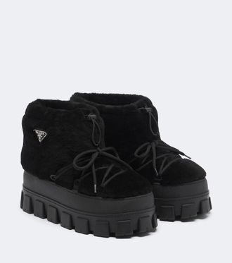 Prada Botas de nieve de borrego