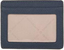 Michael Kors Womens Card Holder Navy Leather Bags Card-holders