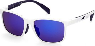 Adidas Sport SP0035 21Y Mens Sunglasses White Size 56