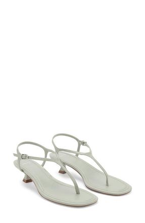 Mango T-Strap Sandal in Pastel Green at Nordstrom, Size 6Us