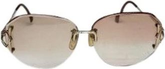 Balenciaga Pre-owned Metalen Zonnebril - Dames - Vintage Accessoires - Roze - ONE Size - Vintage
