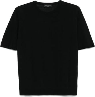 Roberto Collina Hombre, Camisetas, Negro, Talla: 3XL