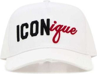 Dsquared2 White Solid Baseball Cap