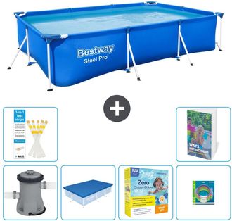 Bestway Piscina Bestway Steel Pro Rectangular - 300x201x66 Cm - 7-piezas S231