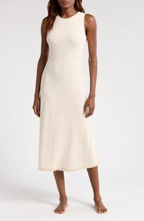 Barefoot Dreams Pointelle Tank Nightgown in Stone/Pearl at Nordstrom Rack, Size X-Small