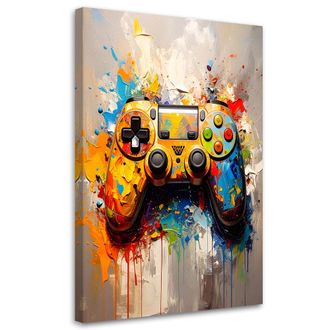 Artgeist Artgeist - Quadro Su Tela, Controller Colorato Per Videogiochi - 80x120