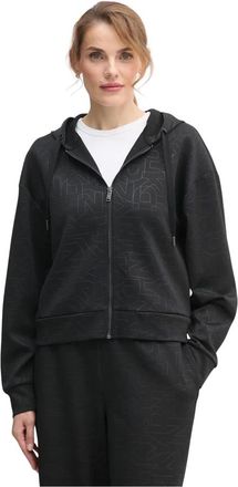 DKNY Dkny, Dames, Sweatshirts & Hoodies, Zwart, Maat: XS Poliester