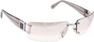 Bulgari Pre-owned Metal Zonnebrillen - Dames - Vintage Accessoires - Grijs - ONE Size - Vintage