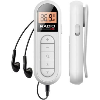 OEM Radio Port&aacute;til Recargable De Transistores Con Pantalla Lcd Retroiluminada, Sintonizaci&oacute;n Digital, Est&eacute;reo, Con Clip Para Cintur&oacute;n, Ideal Para Correr, 