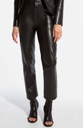 AS by DF Jordan Recycled Leather Trousers in Black at Nordstrom, Size 1232