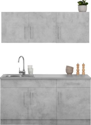 Wiho Küchen Pantryküche »Cali« ohne E-Geräte, Breite 160 cm