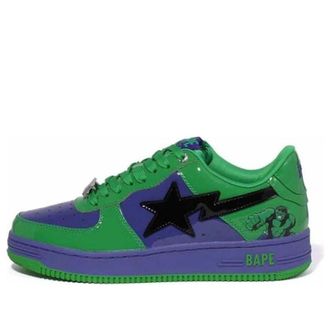 A Bathing Ape x Marvel Comics Bape Sta Low Hulk 0ZXSHM191904J-GRS